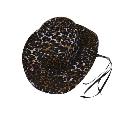 Western Express, Inc. Cowgirl Cheetah Leopard Animal Print Hat 6 7/8 - Picture 9 of 12